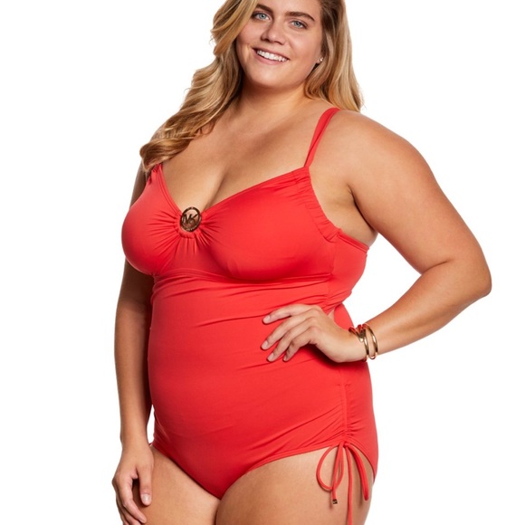 michael kors plus size bathing suits